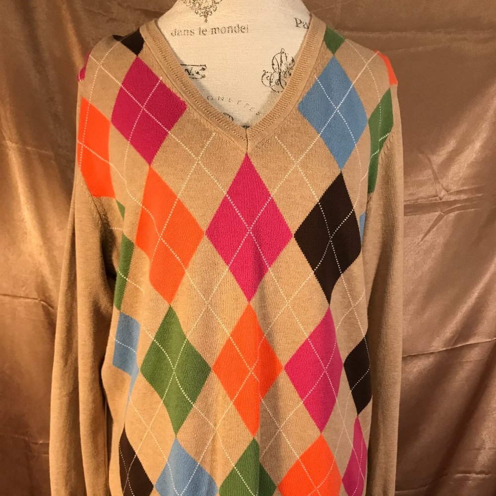 Tommy Hilfiger Argyle cotton sweater. A classic piece!